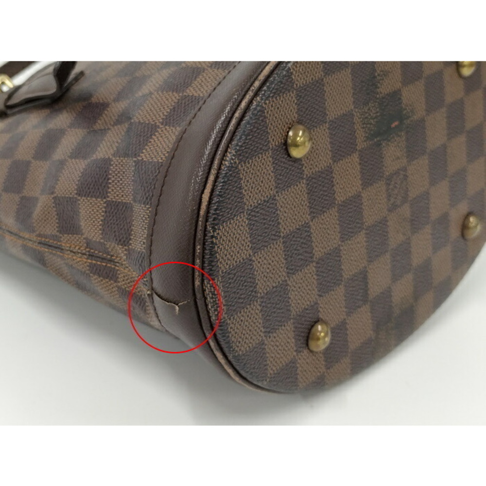 Louis Vuitton Marais Damier Leather Tote Bag Ebene Brown - Picture 4 of 8